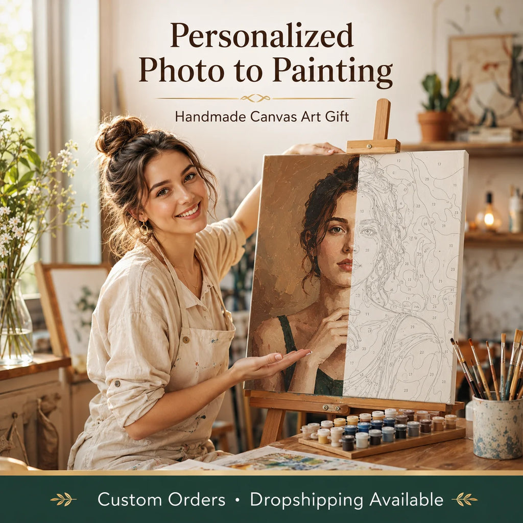 Personalized Photo to Painting – Handmade Canvas Art Gift