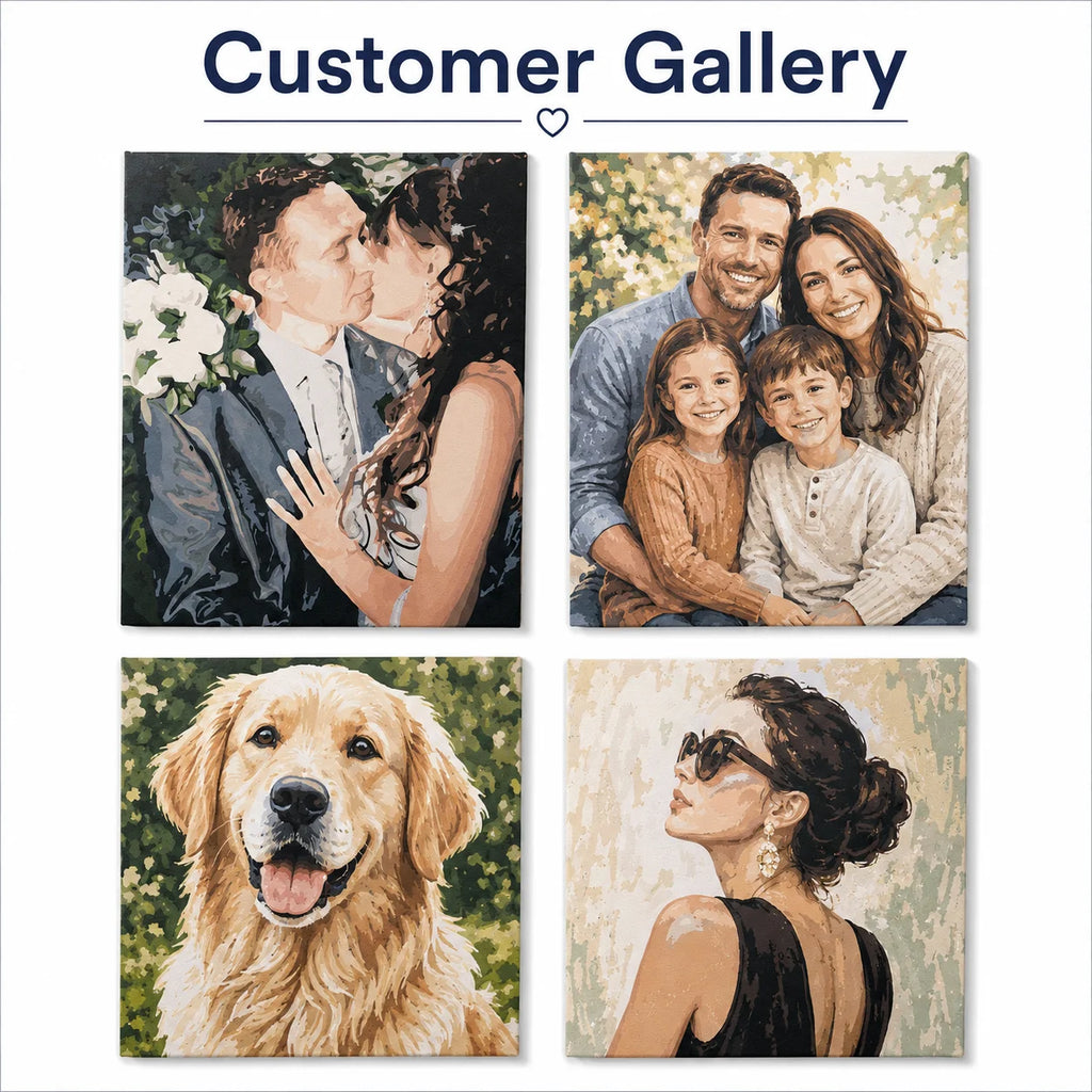 Personalized Photo to Painting – Handmade Canvas Art Gift
